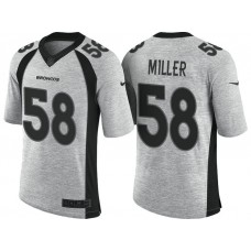 Denver Broncos #58 Von Miller 2016 Gridiron Gray II Limited Jersey