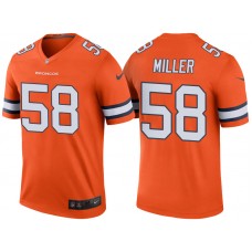 Denver Broncos #58 Von Miller Orange Color Rush Legend Jersey