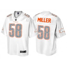 Denver Broncos #58 Von Miller Pro Line White Out Fashion Jersey