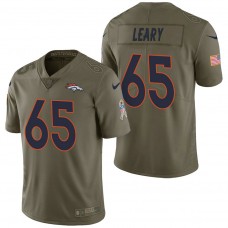 Denver Broncos #65 Ronald Leary Olive 2017 Salute to Service Limited Jersey