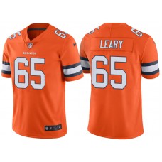Denver Broncos #65 Ronald Leary Orange Vapor Untouchable Color Rush Limited Jersey