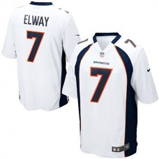 Denver Broncos #7 John Elway White Retired Player Game Jersey
