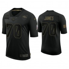 Denver Broncos #70 Ja'Wuan James Black 2020 Salute to Service Limited Jersey