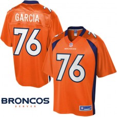 Denver Broncos #76 Max Garcia Orange Pro Line Player Jersey
