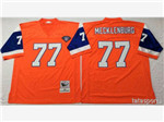 Denver Broncos #77 Karl Mecklenburg 1994 Throwback Orange Jersey
