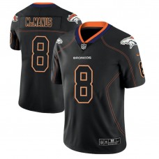Denver Broncos #8 Brandon McManus 2018 Lights Out Color Rush Limited Black Jersey