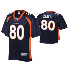 Denver Broncos #80 Rod Smith Navy Pro Line Retired Player Jersey