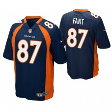 Denver Broncos #87 Noah Fant 2019 NFL Draft Navy Game Jersey