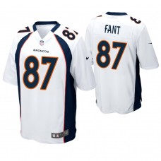Denver Broncos #87 Noah Fant 2019 NFL Draft White Game Jersey
