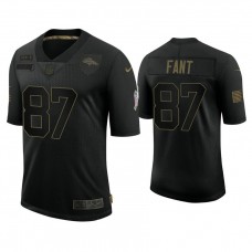 Denver Broncos #87 Noah Fant Black 2020 Salute to Service Limited Jersey