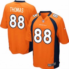Denver Broncos #88 Demaryius Thomas Game Orange Jersey