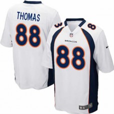 Denver Broncos #88 Demaryius Thomas Game White Jersey