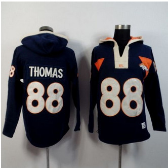 Denver Broncos #88 Demaryius Thomas Navy Blue Player Winning Method Pullover NFL Hoodie