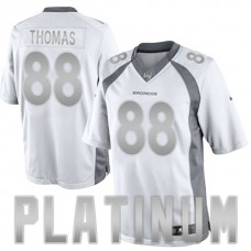 Denver Broncos #88 Demaryius Thomas White Platinum Limited Jersey