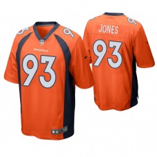 Denver Broncos #93 Dre'mont Jones 2019 NFL Draft Orange Game Jersey