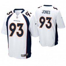 Denver Broncos #93 Dre'mont Jones 2019 NFL Draft White Game Jersey