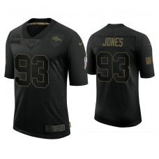 Denver Broncos #93 Dre'mont Jones Black 2020 Salute to Service Limited Jersey
