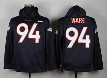 Denver Broncos #94 DeMarcus Ware Blue Pullover NFL Hoodie