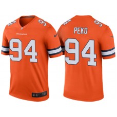 Denver Broncos #94 Domata Peko Orange Color Rush Legend Jersey