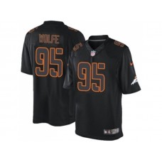 Denver Broncos #95 Derek Wolfe Black Impact Limited Jersey