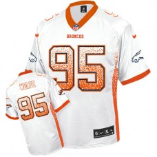 Denver Broncos #95 Derek Wolfe White Drift Fashion Jersey