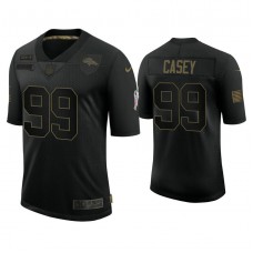 Denver Broncos #99 Jurrell Casey Black 2020 Salute to Service Limited Jersey