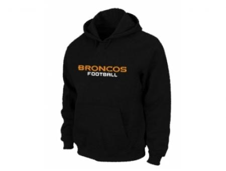 Denver Broncos Authentic font Pullover Hoodie Black