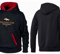 Denver Broncos Critical Victory Pullover Hoodie Black & Red