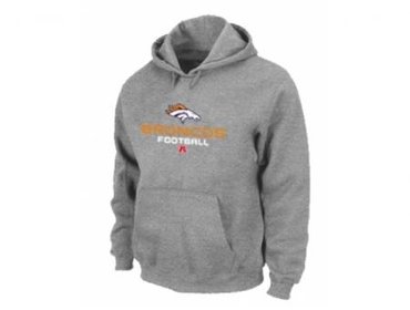 Denver Broncos Critical Victory Pullover Hoodie Grey
