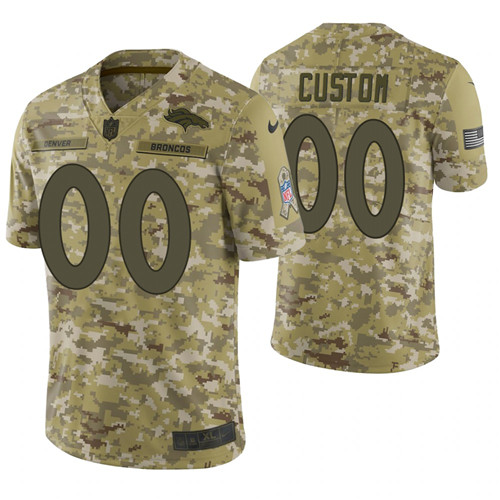 Denver Broncos Custom Camo 2018 Salute to Service Limited Jersey