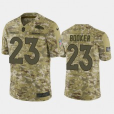 Denver Broncos Devontae Booker #23 2018 Salute to Service Limited Camo Jersey