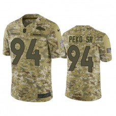 Denver Broncos Domata Peko Sr #94 Camo Jersey 2018 Salute to Service