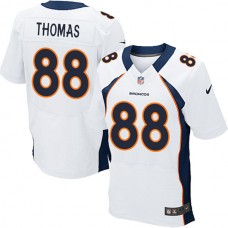 Denver Broncos Elite #88 Demaryius Thomas White Jersey