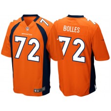 Denver Broncos Garett Bolles Orange 2017 Draft Pick Game Jersey