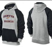 Denver Broncos Heart & Soul Pullover Hoodie Grey & Black