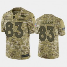 Denver Broncos Matt LaCosse #83 Camo Jersey 2018 Salute to Service