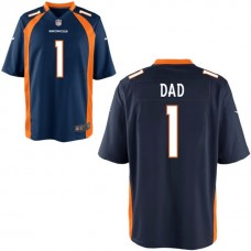 Denver Broncos Navy Blue #1 Dad Jersey - Father's Day