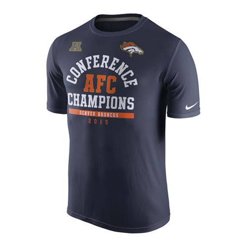 Denver Broncos Nike 2015 AFC Conference Champions Arch Legend T-Shirt Navy
