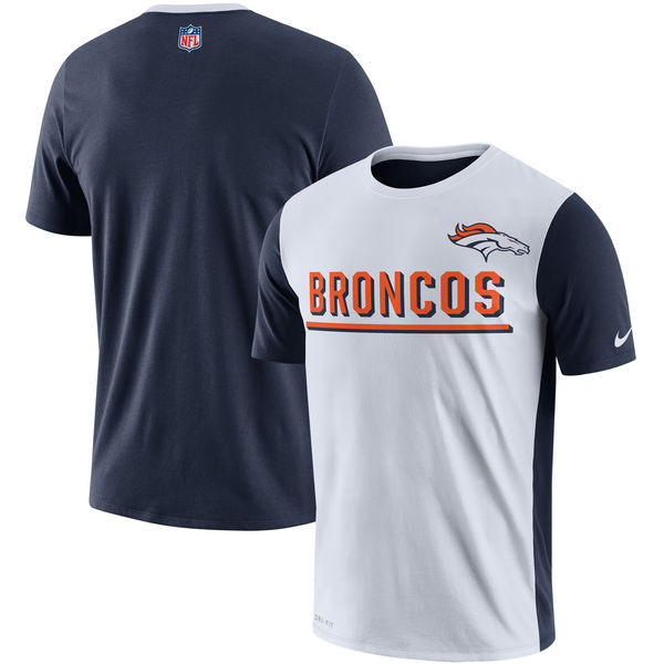 Denver Broncos Nike Champ Drive 2.0 Performance T-Shirt White