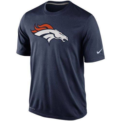 Denver Broncos Nike Legend Logo Essential 2 Performance T-Shirt Navy