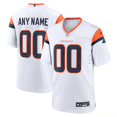 Denver Broncos Nike Mile High Collection Custom Game Jersey - White