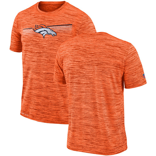 Denver Broncos Nike Sideline Velocity Performance T-Shirt Heathered Orange