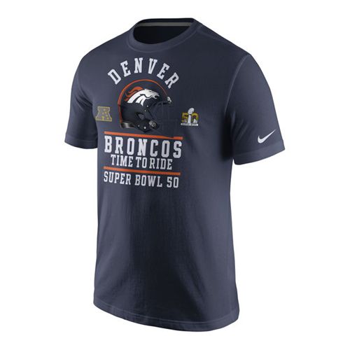 Denver Broncos Nike Super Bowl 50 Bound Local T-Shirt Navy
