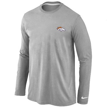 Denver Broncos Sideline Legend Authentic Long Sleeve T-Shirt Grey