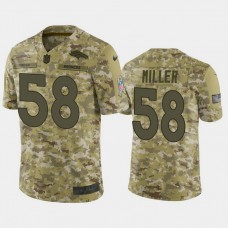 Denver Broncos Von Miller #58 2018 Salute to Service Limited Camo Jersey