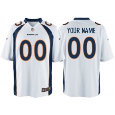 Denver Broncos White Game Customized Jersey