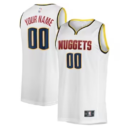 Denver Nuggets Fanatics Fast Break Custom Replica Jersey - Association Edition - White