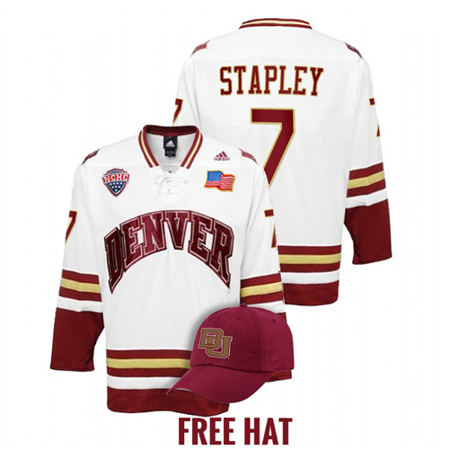 Denver Pioneers Brett Stapley 2022 NCAA Regional Finals White Jersey