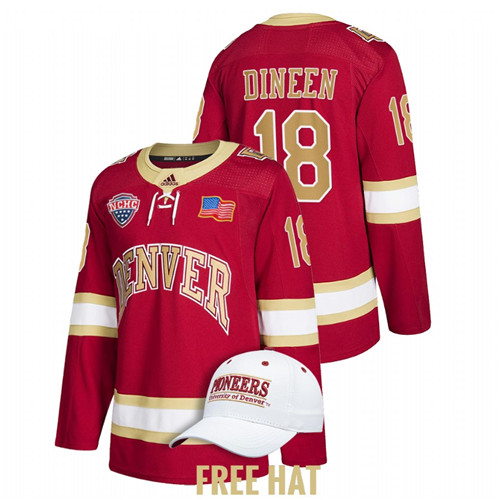 Denver Pioneers Kevin Dineen College Hockey Alumni Jersey Crimson