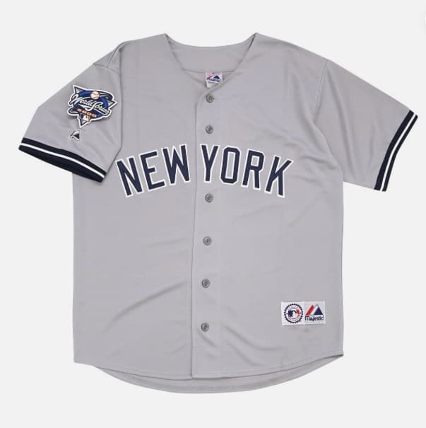 Derek Jeter 2000 New York Yankees World Series Road Jersey Men's